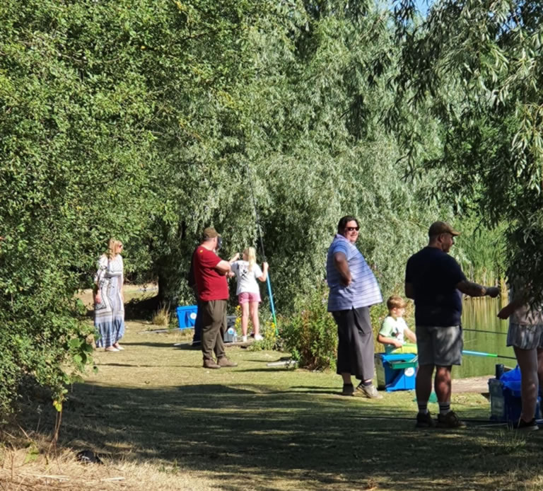 Angle for the Community fishing session